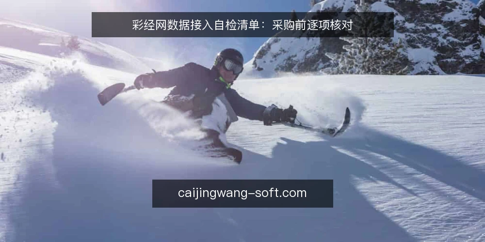 彩经网数据接入自检清单:采购前逐项核对 — 明确需求边界:先定义接入目标与使用场景 配图