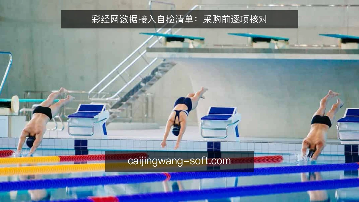 彩经网数据接入自检清单:采购前逐项核对